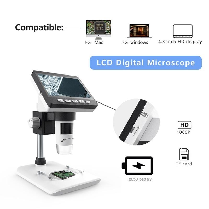 Digitalt mikroskop med LCD-skärm