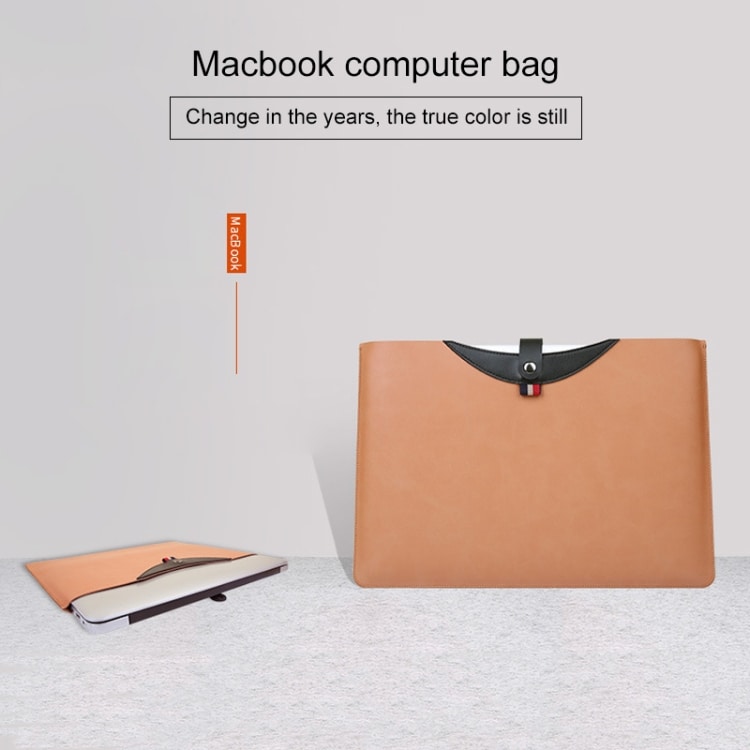 Läderfodral till MacBook Air 13.3"svart+brun