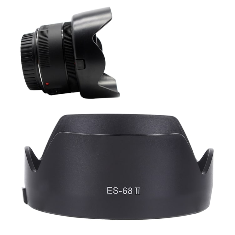ES-68II Motljusskydd till Canon EF 50mm f/1.8 STM 49mm