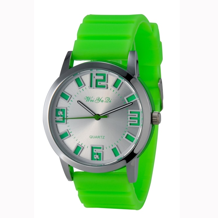 Armbandsur i silikon - Grönt