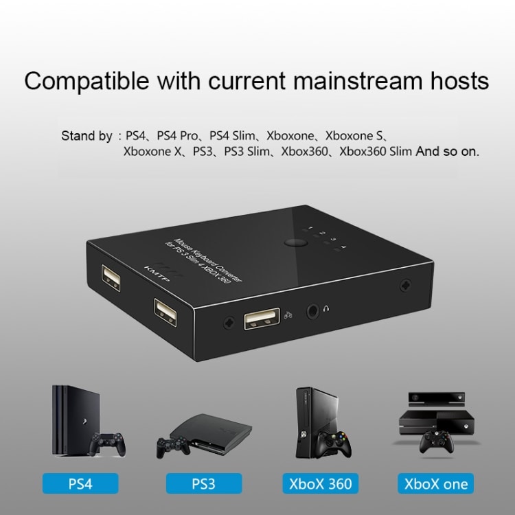 Tangentbord & mus Konverter PS 3 / Slim 4 / XBOX One adapter
