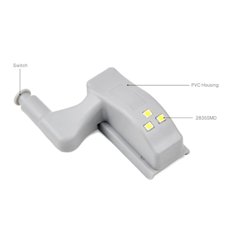 LED-sensor skåpsbelysning / garderobslampa - Vit
