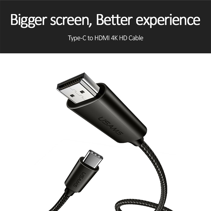 Adapter USB-Typ C -> HDMI 2.0 HD Hane + HDMI Hona -> USB-Typ C
