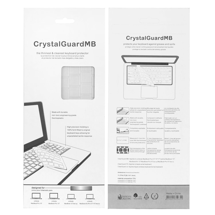 Silikonskydd för laptop-tangenter - Microsoft Surface Pro 6 / 5 /