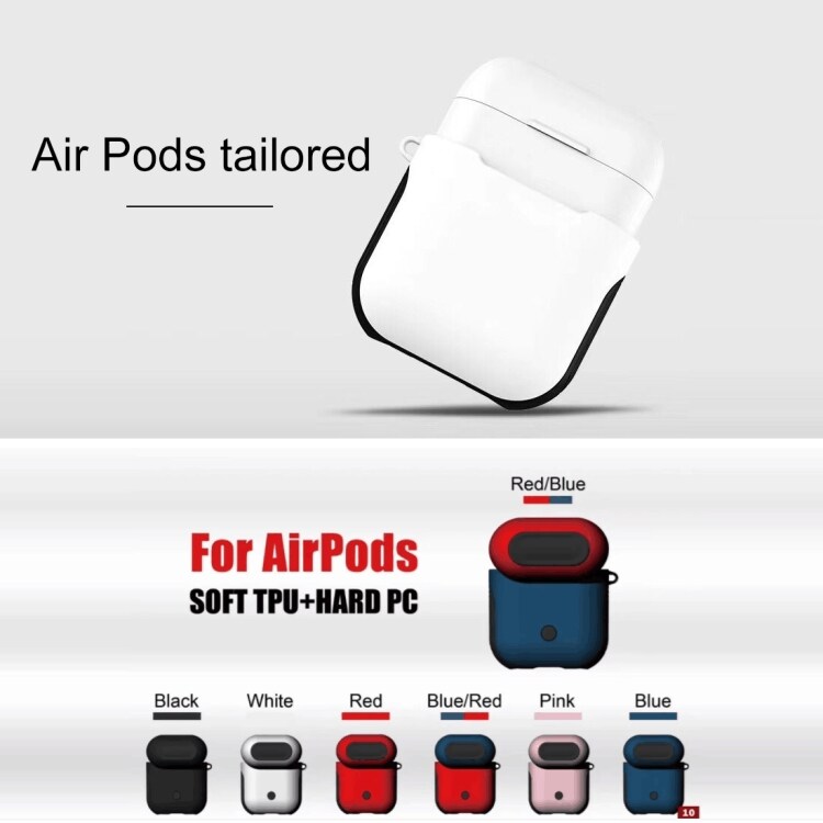 Silikonfodral / skydd till Apple Airpods - Blå kropp