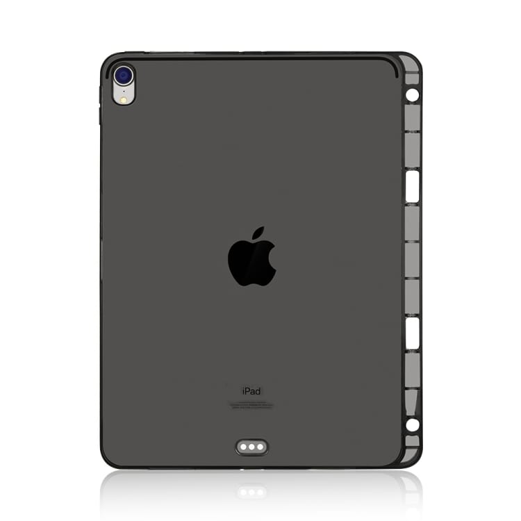 7 Svart transparent TPU skydd / fodral för iPad Pro 12.9" med pennhållare