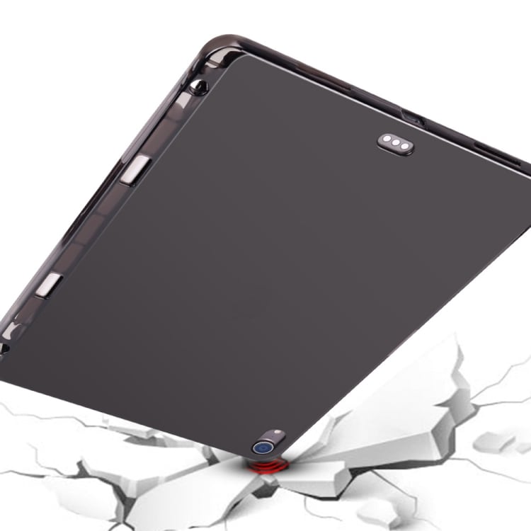 7 Svart transparent TPU skydd / fodral för iPad Pro 12.9" med pennhållare