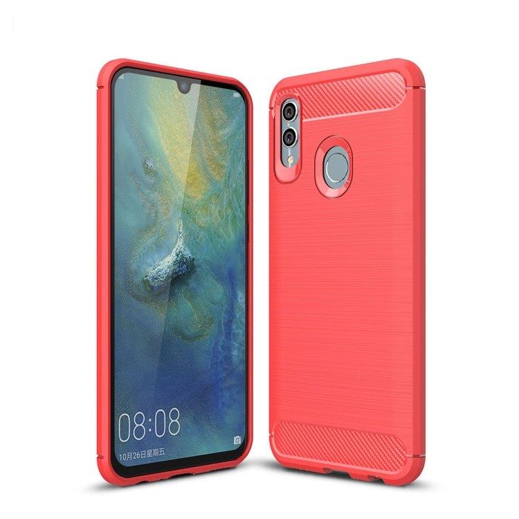 TPU-skal / TPU-fodral för Huawei Honor 10 Lite / P Smart 2019 – Orange-Rött
