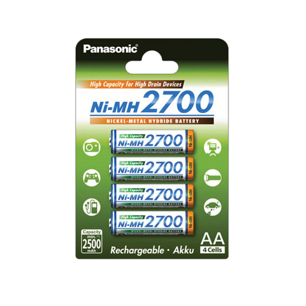 Panasonic High Capacity Ni-MH Uppladdningsbara AA 4-pack