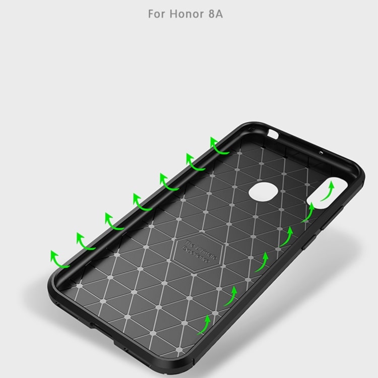 Skal Schockproof Carbonfiber Huawei Honor 8A