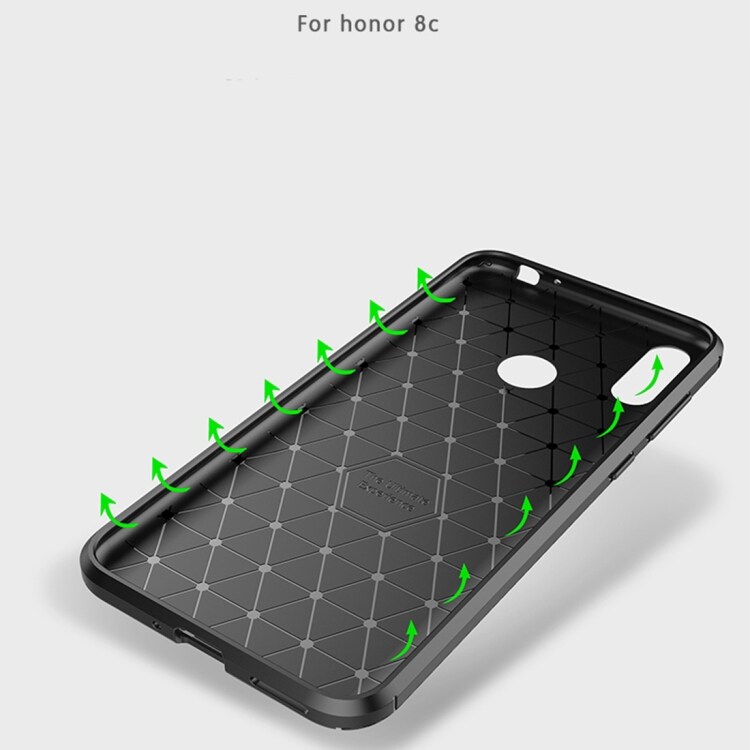 Skal Schockproof Carbonfiber Huawei Honor 8C