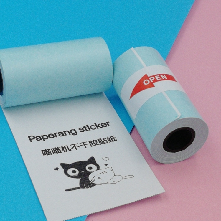 PAPERANG P1 Självhäftande termiskt papper till etikettskrivare 57x30 mm - 10 Pack