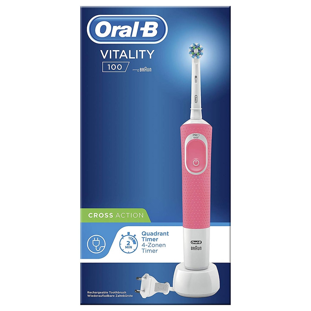 Oral-B Vitality 100 Cross Action - Rosa