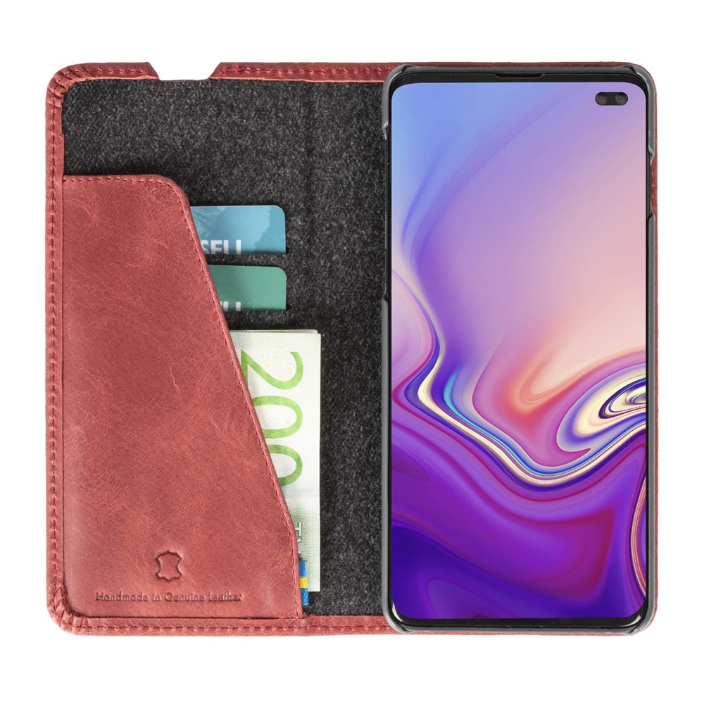 Krusell Sunne 2 Card FolioWallet Samsung Galaxy S10+ Röd