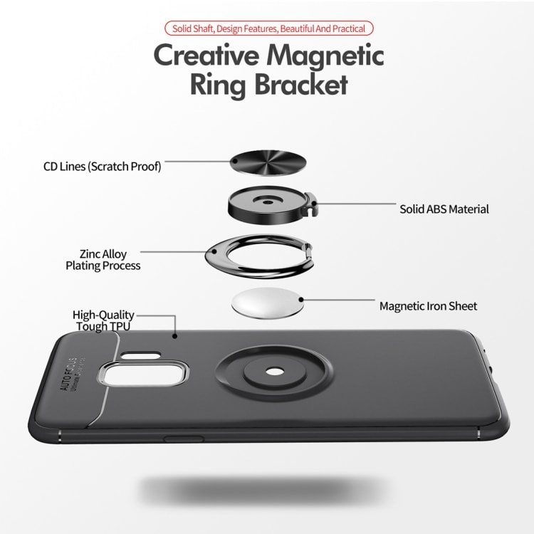 Mobilskal med ringhållare Samsung Galaxy S9 Plus