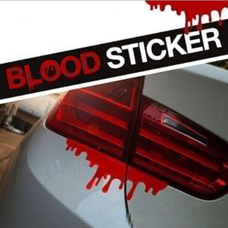 Bildekal / dekor Rinnande blod stickers - 10Pack
