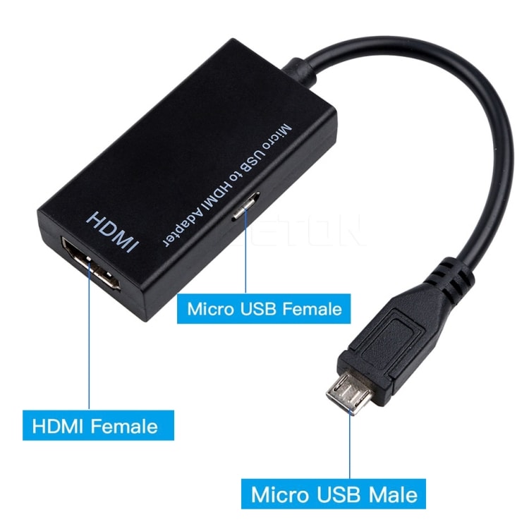 Micro USB till HDMI MHL Adapter – 1080p Full HD