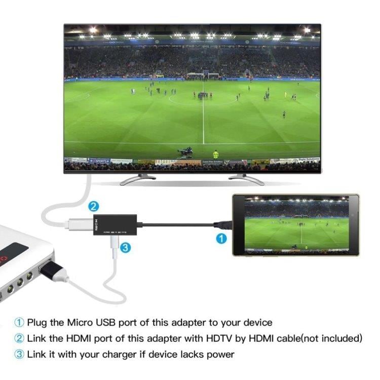 Micro USB till HDMI MHL Adapter – 1080p Full HD
