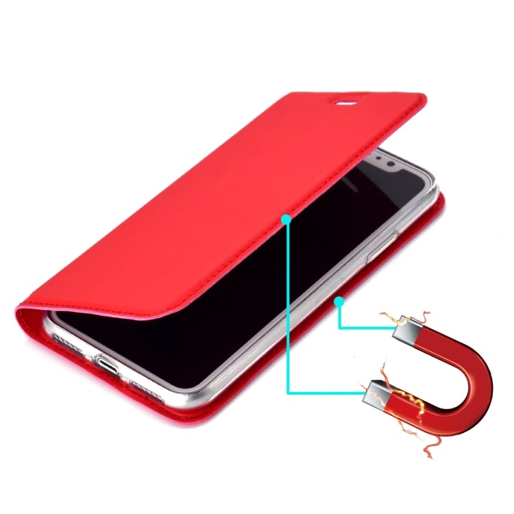 Ultratunt Magnet Flipfodral iPhone X / XS med hållare & Kortuttag
