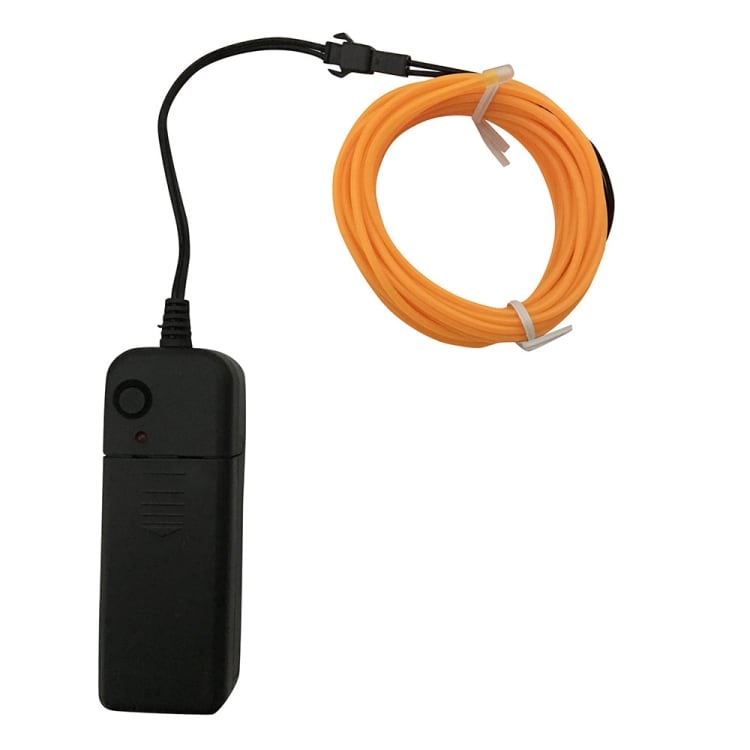 Batteridriven Led Glowstrip Neon slinga 3 Meter - Orange