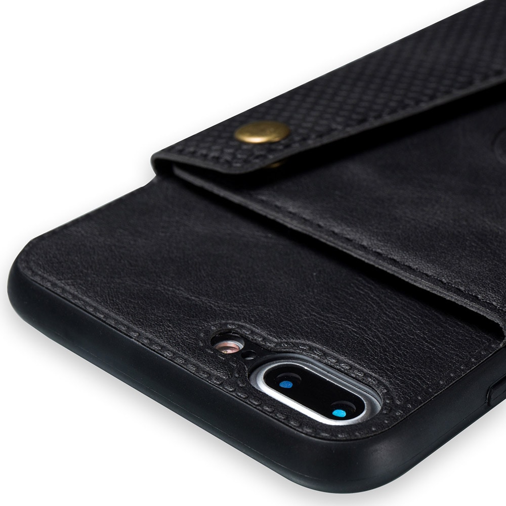 Plånboksfodral med magnet iPhone XS - Svart