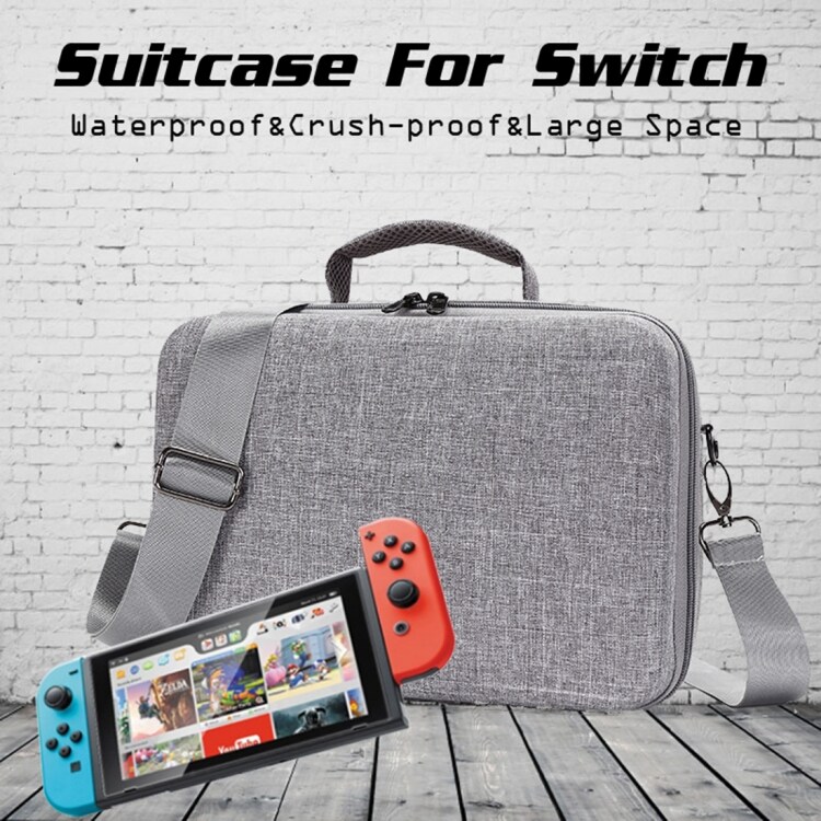 Grå axelväska för Nintendo Switch