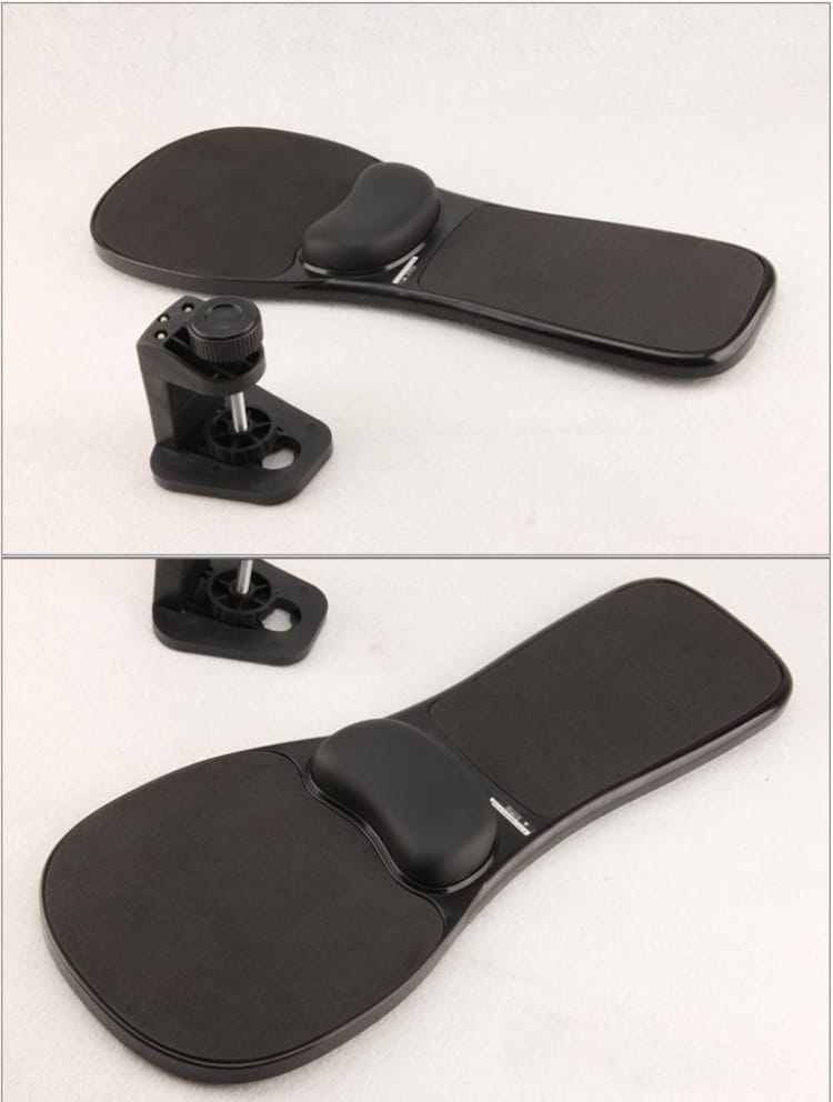Armstöd med musbricka – ergonomisk för skrivbord/stol