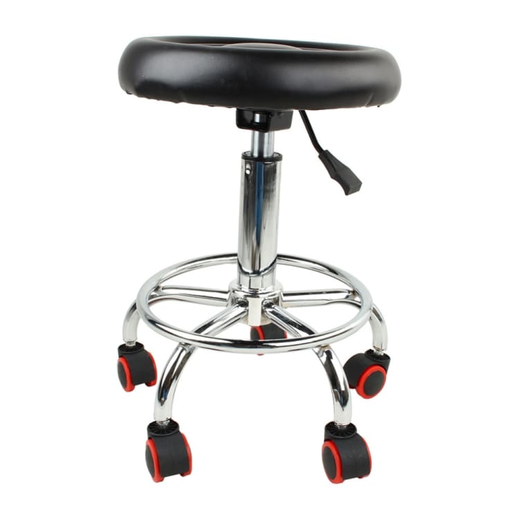 Höj- och sänkbar frisörstol / Rullpall / Arbetsstol på hjul