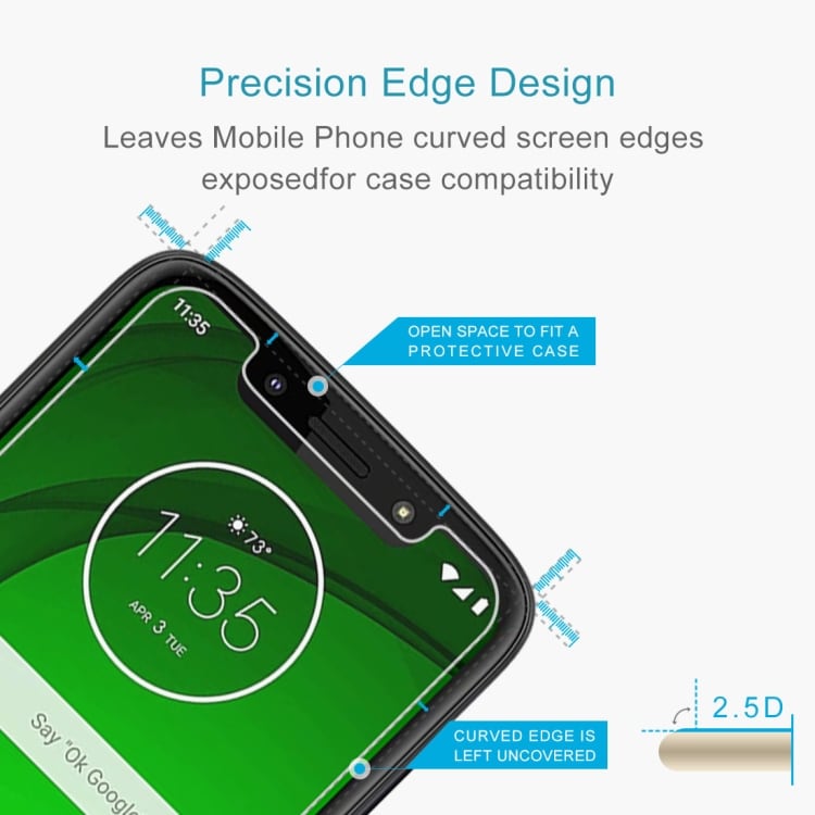Härdad skärmskydd i glas till Motorola Moto G7 Play
