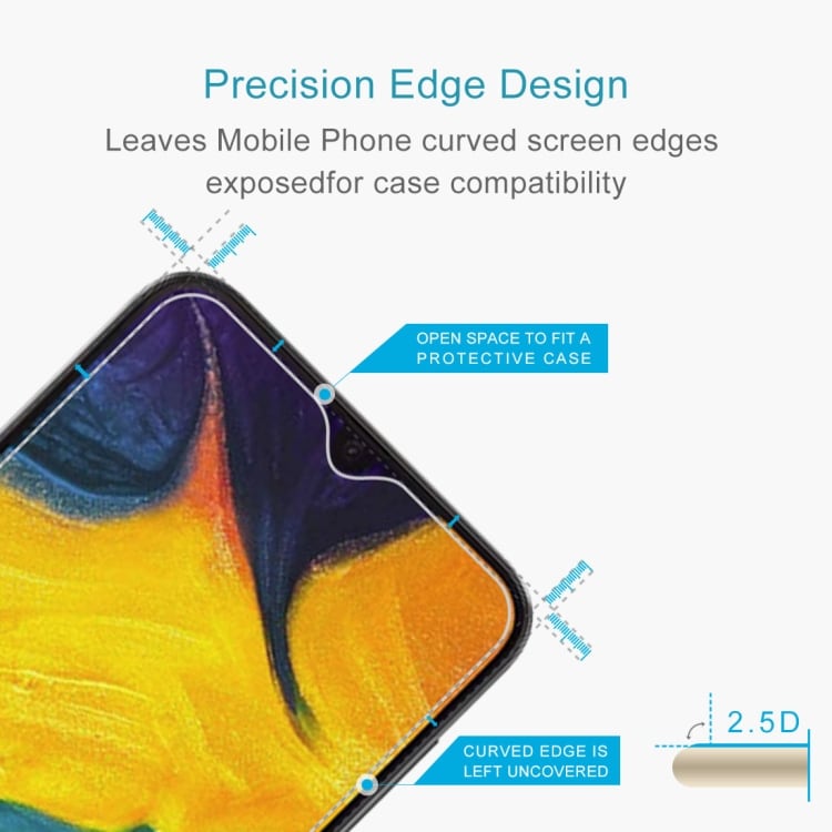 Härdad skärmskydd i glas till Samsung Galaxy A30