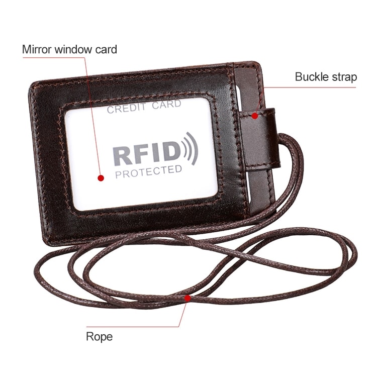 RFID korthållare med nackrem och ID-bricka