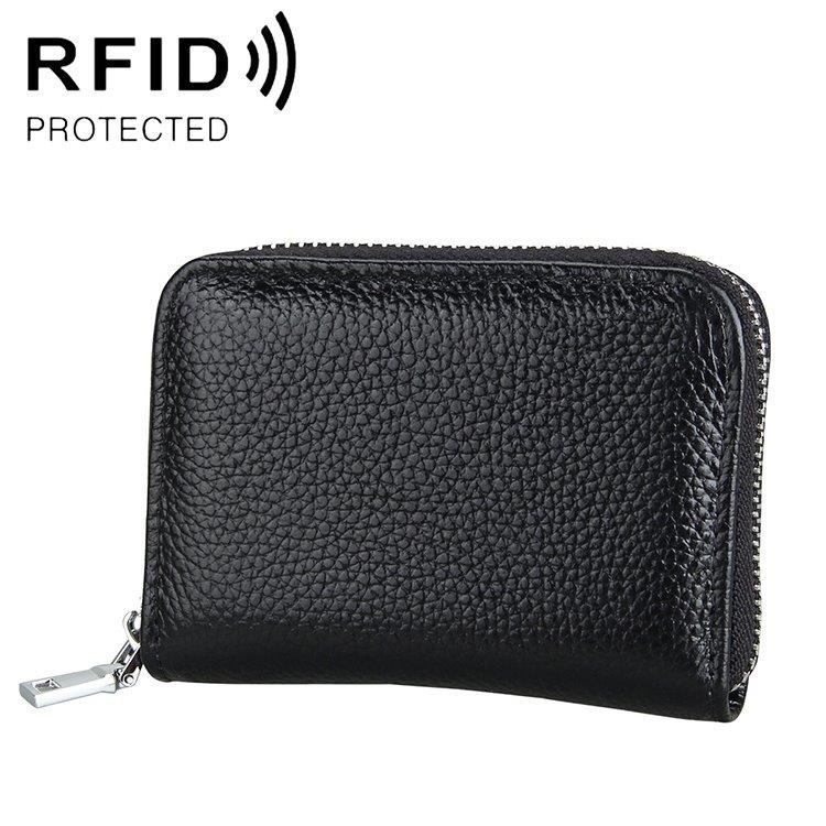 Plånbok dragkedja RFID