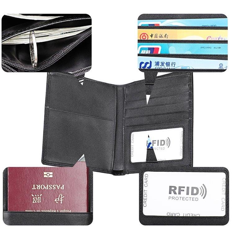 Plånbok RFID Multi-funktion Crazy Horse