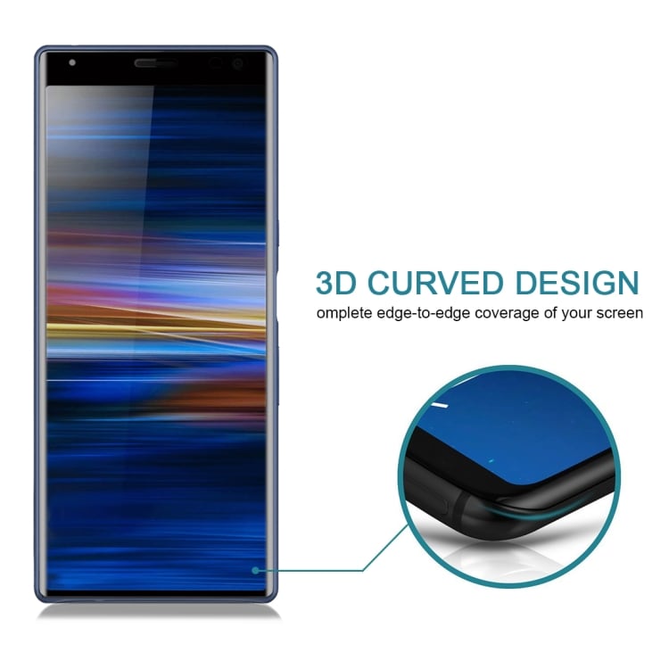 3D Full Skärmskydd i härdat Glas Sony Xperia 10 Plus