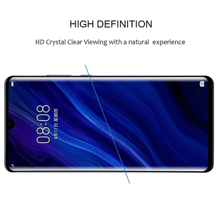 3D Full Screen-skärmskydd i härdat glas för Huawei P30 Pro
