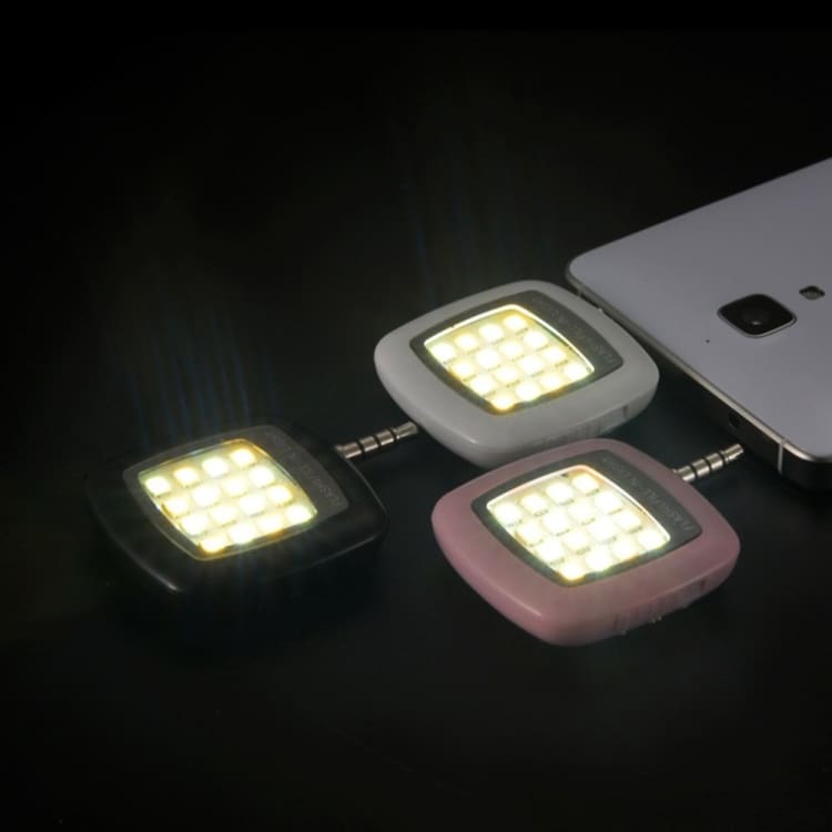 Universal Selfie LED Ring Blixt för mobiltelefon / Smartphone