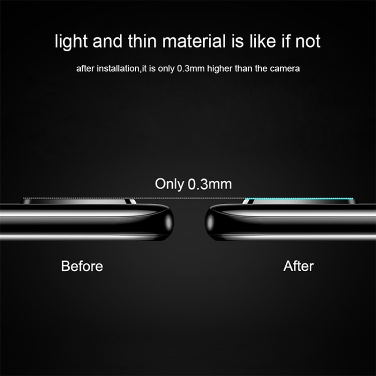 Härdad skärmskydd i glas till bakre Kameralins Samsung Galaxy S10E