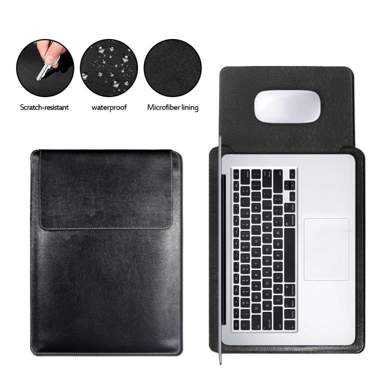 PU Läderfodral / väska MacBook 15" - 4 väskor i 1