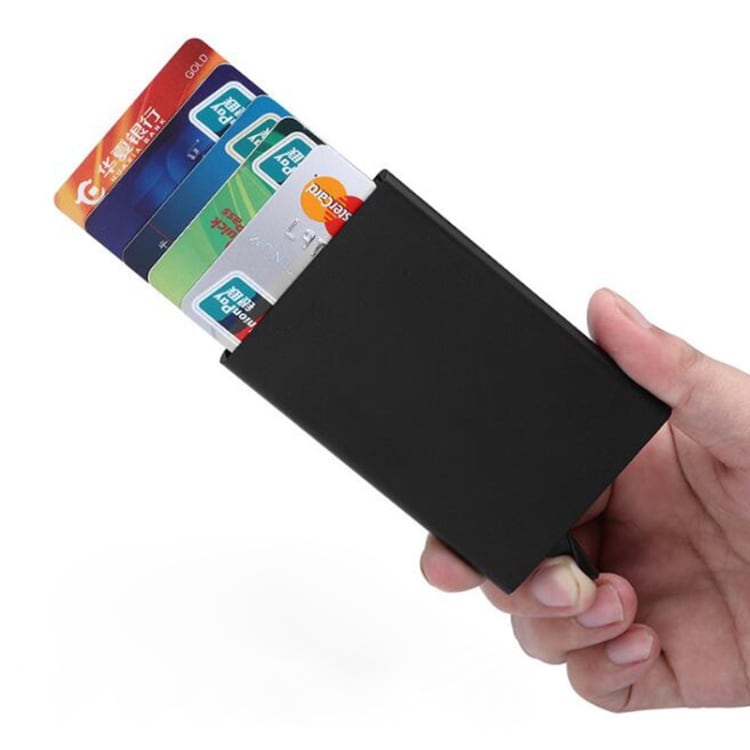 Korthållare / kreditkortshållare PopUp med Rfid funktion