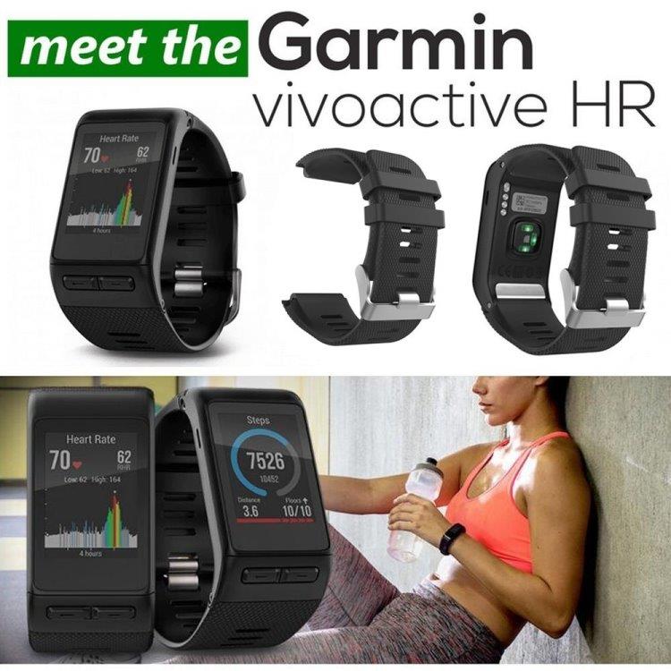 Silikon Sport Armband till Garmin Vivoactive HR