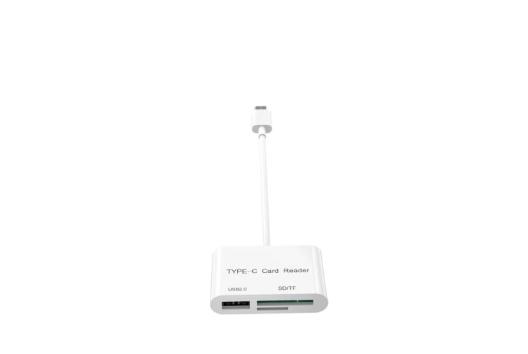 Kortläsare USB Typ-C till SD/MicroSD + USB