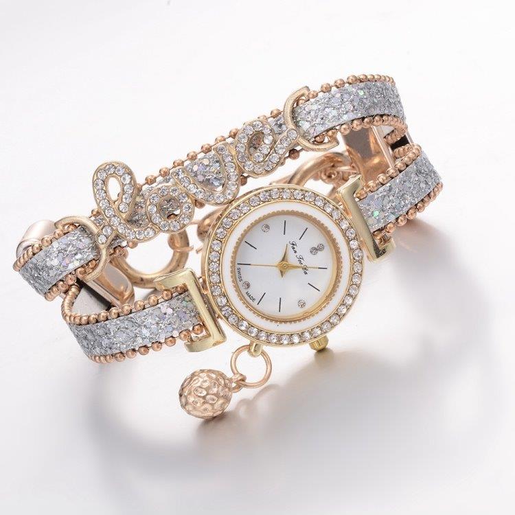 Armbandsur Love Diamant Svart