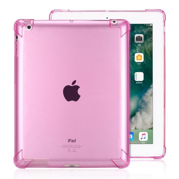Shockproof TPU-fodral iPad 4 / 3 / 2 Rosa