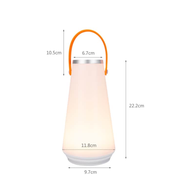Portabel campinglampa med touch och uppladdningsbar funktion