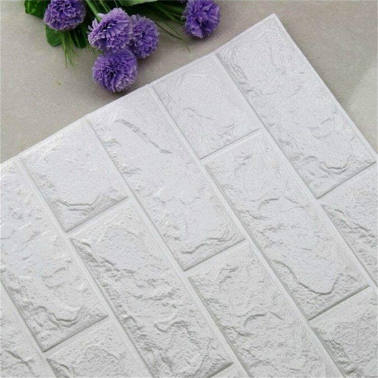 Väggdekor/Wallsticker Tegel 70x77cm - Vit