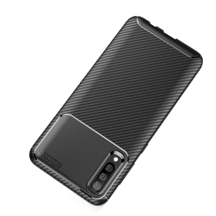 TPU Bakskal Carbon Samsung Galaxy A50 Svart