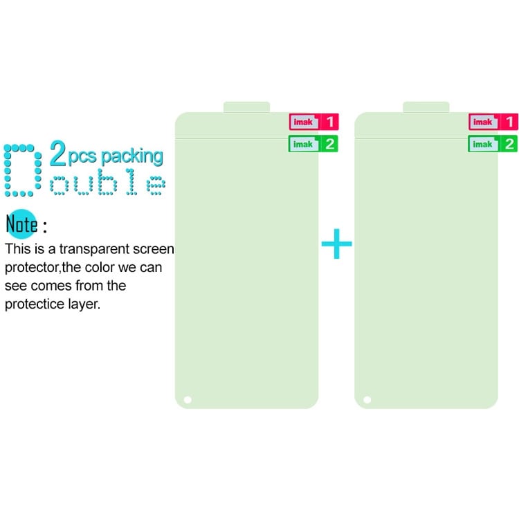 IMAK Hydrogel Skärmskydd Xiaomi Redmi Note 7 2-pack