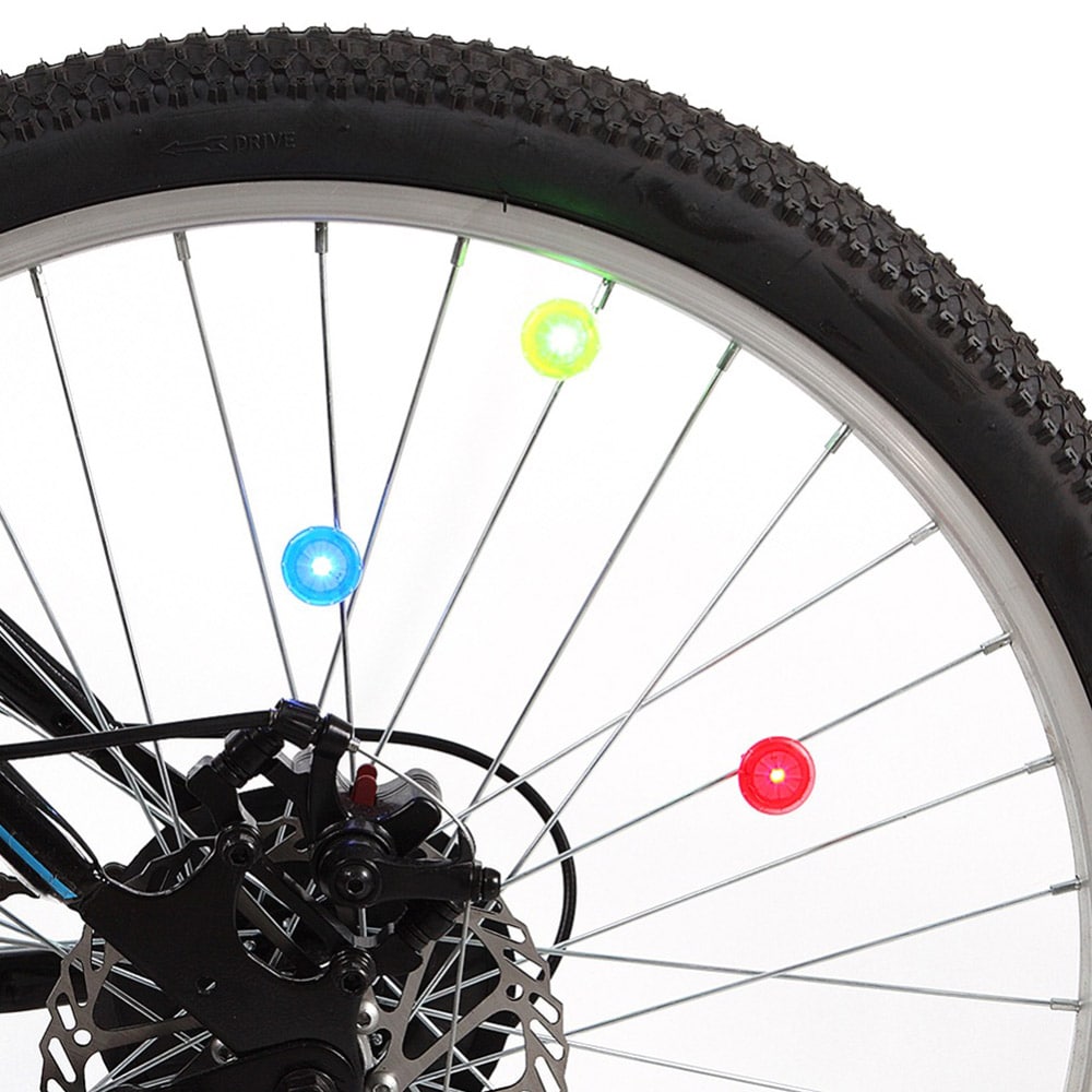 LED Cykelhjulsbelysning 2-pack Blå