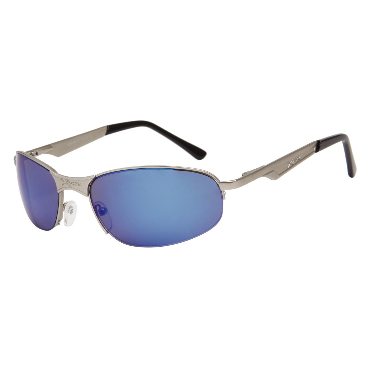 XSPORTZ Solglasögon -  Mörkblå glas och silverbågar