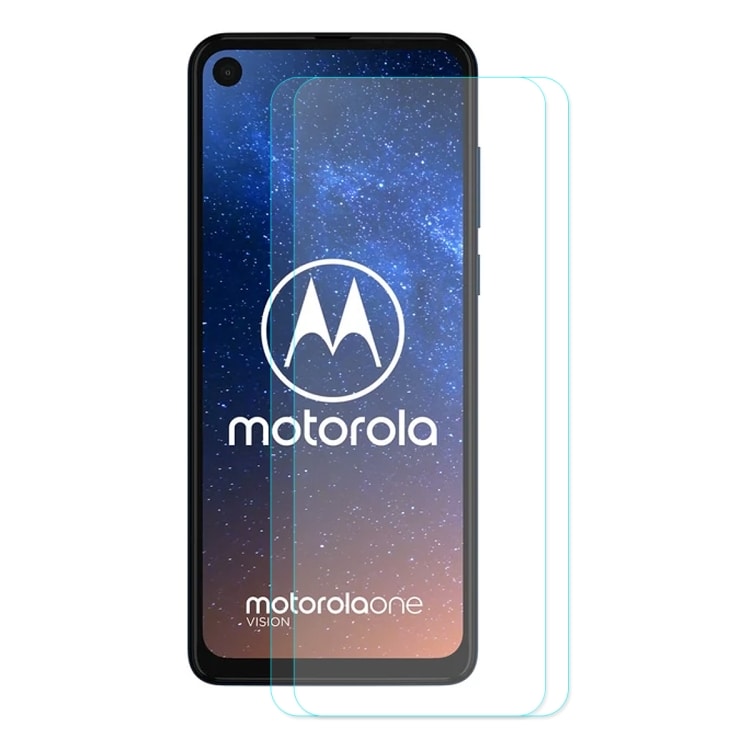 ENKAY Skärmskydd i härdat glas till Motorola Moto One Vision - 2-Pack